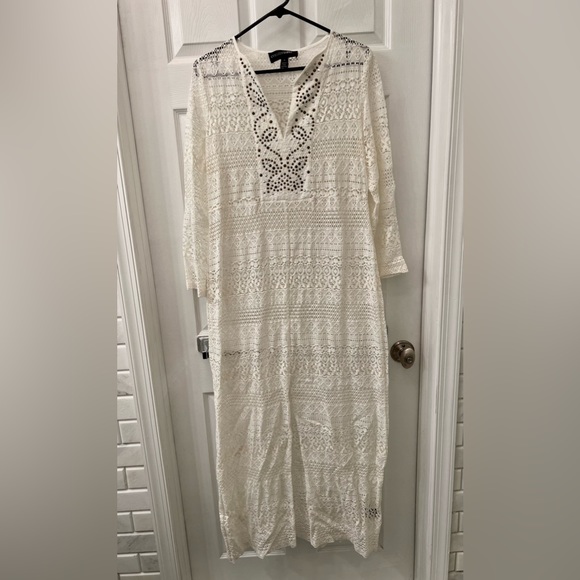 Colleen Lopez Dresses & Skirts - Colleen Lopez White Lace Maxi Dress